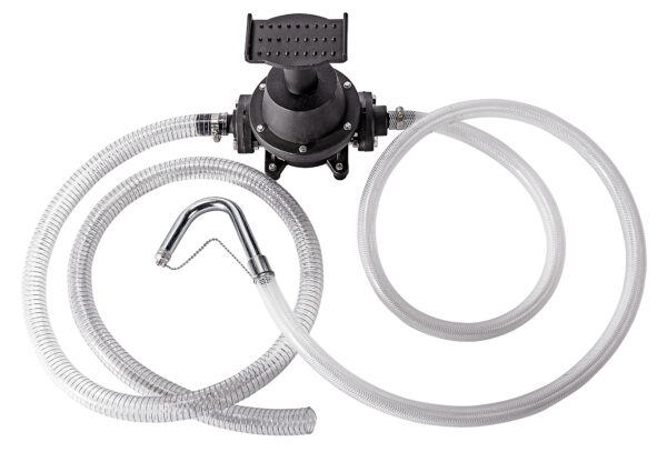 17-Gallon Poly Low Profile Oil Drain with Foot Pump