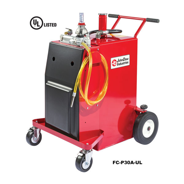 PRO30 30-Gallon UL Listed Steel Gas or Diesel Caddy with Air-Operated Pump