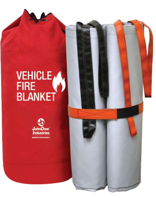 Vehicle Fire Blanket & Optional Wall Rack
